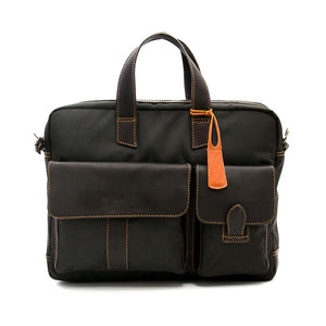 Nylon and Leather Briefcase