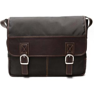 Nylon and Leather Messenger